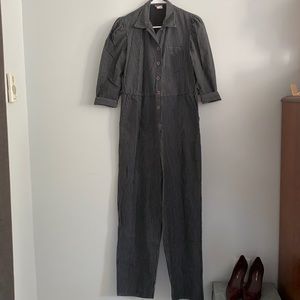 Vintage Striped Jumpsuit